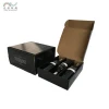 Custom Black Cardboard Corrugated Paper Packaging Shipping Wine Box with Logo