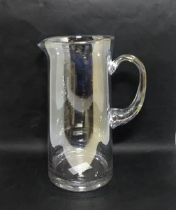 custom decorative hand blown stained glass water juice jug set
