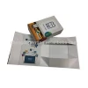 custom design folding collapsible paper box packaging with ribbon closure