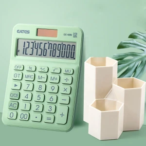 Custom dual display calculator for accounting