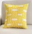 Import Custom Made Design 3D Towel Embroidered Pillow Yellow Serious Throw Pillow from China