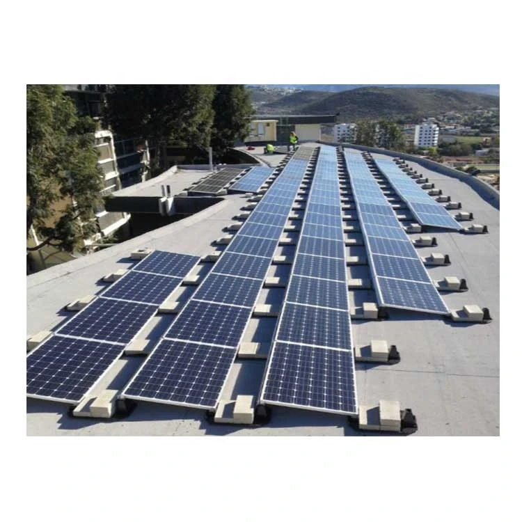 Custom -made ground ballasted solar mounting systems