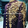 Custom made Party Wear Latest  Style purple sherwani for groom