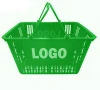 Custom OEM Manufacturing Stackable Plastic Shopping Basket With Handle For Fruits