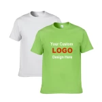 Custom Plus Size MensT-Shirt Embroidered Logo T Shirt Printing 100% Cotton T-Shirt