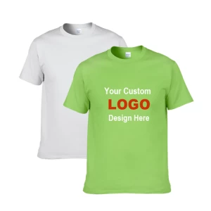 Custom Plus Size MensT-Shirt Embroidered Logo T Shirt Printing 100% Cotton T-Shirt