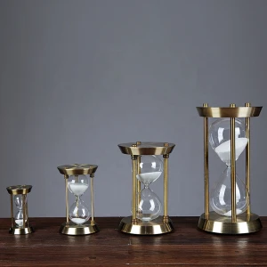 Custom Sand Timer , Unique Clock Hour Glass , 60 Second clock to 60 Minutes metal base Hourglass