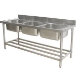 Custom Size Tripple Bowls Commercial Kitchen Sink Table,Stainless Steel Laundry Sink,Deep Sink For Laundry