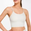 Custom Womens Tops Summer Crop White Workout Gym Tank Top Streetwear Sports Bra