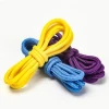 Customizable high quality 4mm width 50-200cm round shoe laces 31 colors rope shoelaces for boots