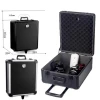 Customizable shockproof lockable metal aluminum beauty trolley pilot flight case with handle and wheels