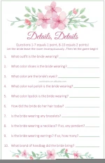 Customize accept only Bridal Shower Games cards Wedding Anniversary Activities Game with packing box