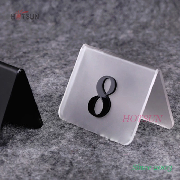 Customized  Acrylic Table  Number Of Hotel  Catering Supplies