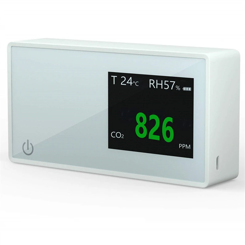 Customized bedroom sensor monitoring carbon dioxide gas analyzer air quality detector ppm co2 meter