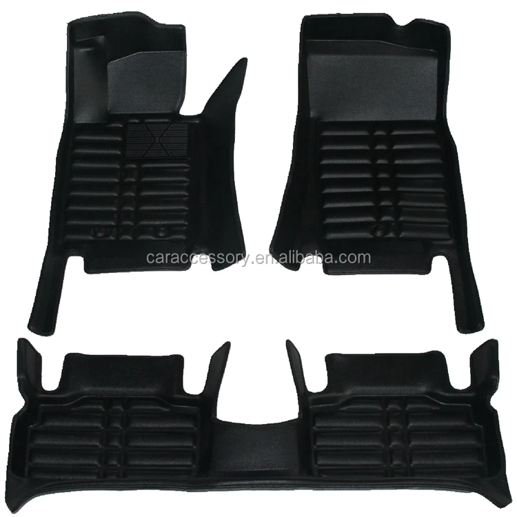 Customized Full Set Position 5D Car Mats  PVC Leather 3D Car Floor Mats Wholesale