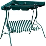 Customized Pattern Outdoor 3 Seats Hanging Swing Chair Rocking Chair For Garden Patio Balcony