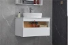 Daisy DC-4003-1 80CM Quality Assured Ceramic Basin Mirrored White Plywood Bathroom Furnitures in Hotel