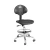 Import Dental doctor stool School science Antistatic laboratory furniture chemistry PU lab chair grey color ESD chair with armrest from China