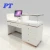 Import Different Size Wood Checkout Counter Furniture Standard Dimensions Cashier Desk from China