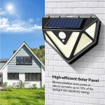 DIFUL Solar Led Light Garden 166 Wall Sunlight Outdoor High Quality Waterproof 120 Degree Sensor Wall Solar Powered Garden Light