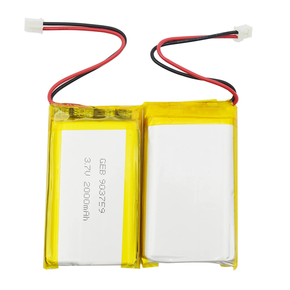 Digital camera special battery pack full capacity lithium polymer ion battery 7.4V 3.7V 11.1v 903759 2000mah lithium battery pou