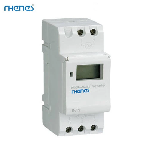 Din rail 240VAC Daily and weekly programmable Electronic Digital Timer switch with LCD