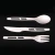 Import Disposable fegradable wooden cutlery set eco-friendly desechables biodegradable fork spoon dinner knife dinnerware from China