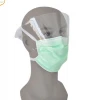 Disposable nonwoven medical anti fog disposable face mask with eye shield face shield free sample