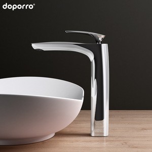 doporro Europe style ornate chrome plated silver lustre sink faucet Mixer Tap Bathroom Basin Faucet