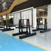 Double-sided showroom handling equipment glass rack A-frame granite marble slab floor storage rack stand