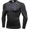 dropshipping sports wear polyester spandex seamless printing pattern mens elastic breathable training & jogging wear