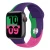Import Dual Color Colorful Rainbow Laser Engravable Two Tone Silicone Watch Band Strap For Apple Watch Series 7 6 5  Wristband 38 40 mm from China