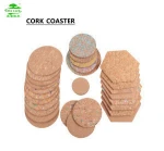 Eco friendly cork coaster OEM customized  printing laser logo wall floor desk cork board mouse mats pads