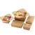Import Eco friendly disposable kraft paper hamburger box takeaway packing fast food from China