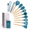 Eco Friendly Silicone 13PCS Kitchenware Set BPA Free Kitchen Accessories Tools Food Grade Silicone Cooking Tools