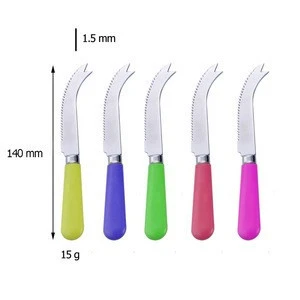 Eco friendly stainless Steel Colorful Cheese Knife Set