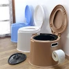 Eco-friendly the old and disabled people dedicated plastic portable mobile toilet