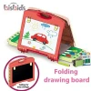Educational 28 pcs plastic folding drawing board talented painter with pens