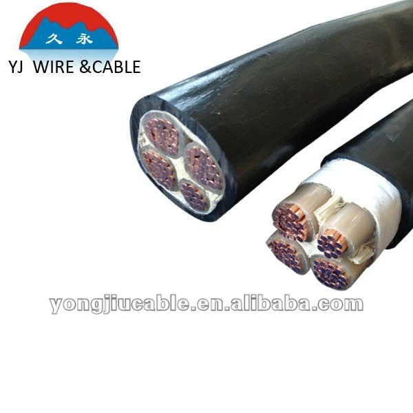 electrical wires XLPE Insulated PVC Sheath VV/YJV Power Cable 3X95mm2+1x50mm2