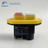 Electromagnetic switch 5 Pin On Off red green Button 12A 230V restart and under voltage protection YCZ3-A