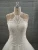 Import Elegant Garden Halter Wedding Dress Applique Sleeveless A-Line New Fashion Bridal Gown from China