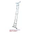 Import EN 131 and GS  versatile extension multi-purpose aluminium Ladders with steel hook and plastic  coated from China