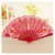 Import Enough stock! Wholesale personalized peacock gold powder fan handle plastic hand fan from China