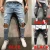 Import Europe and the United States skinny pants jeans men Trendy knee hole biker jeans low cheap price man jeans Denim from China