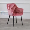 Europe Modern Design Furniture Velvet Restaurant Chair armrest Dinning Chair