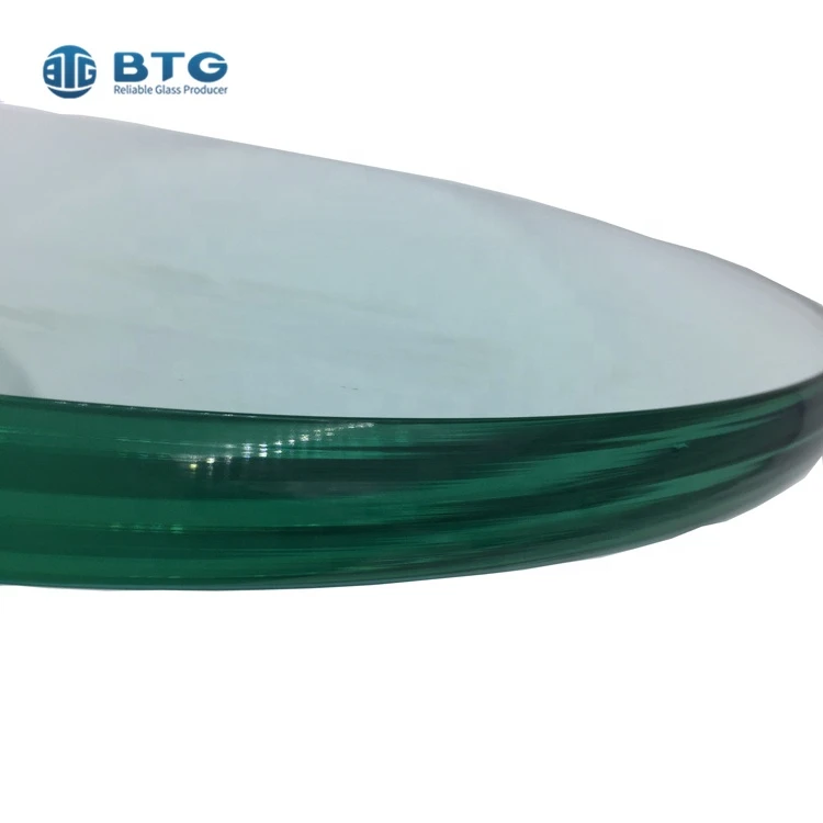 Expandable oval printed glass dining table glass manufacturer price
