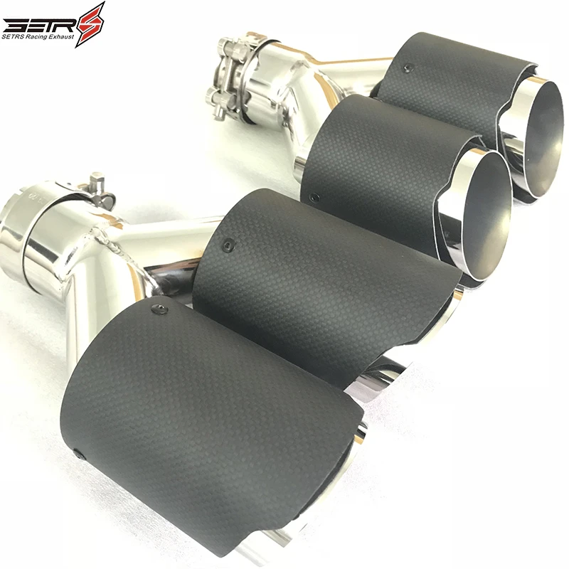 Experienced Supplier Oem Customized  Exhaust Pipe Dual Universal Car Stainless Steel Muffler Tip Without Logo