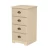 Import Exquisite square  bed side table wooden tall  bedroom dresser with 4 drawers from China