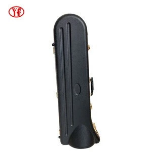 Factory custom hard shell shockproof protective trombone carrying case ABS musical instrument carry case