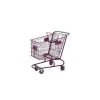Factory direct sale zinc plastic powder supermarket metal shopping carts